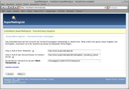 PHP Mailinglisten und Empfänger Verwaltung SuperMailingList - Installation