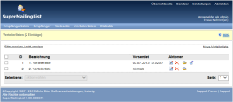 PHP Mailinglisten und Empfnger Verwaltung SuperMailingList, Verteilerlisten